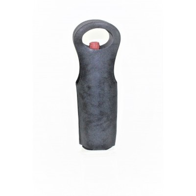 9165- BLACK WINE BOTTLE CARRIER